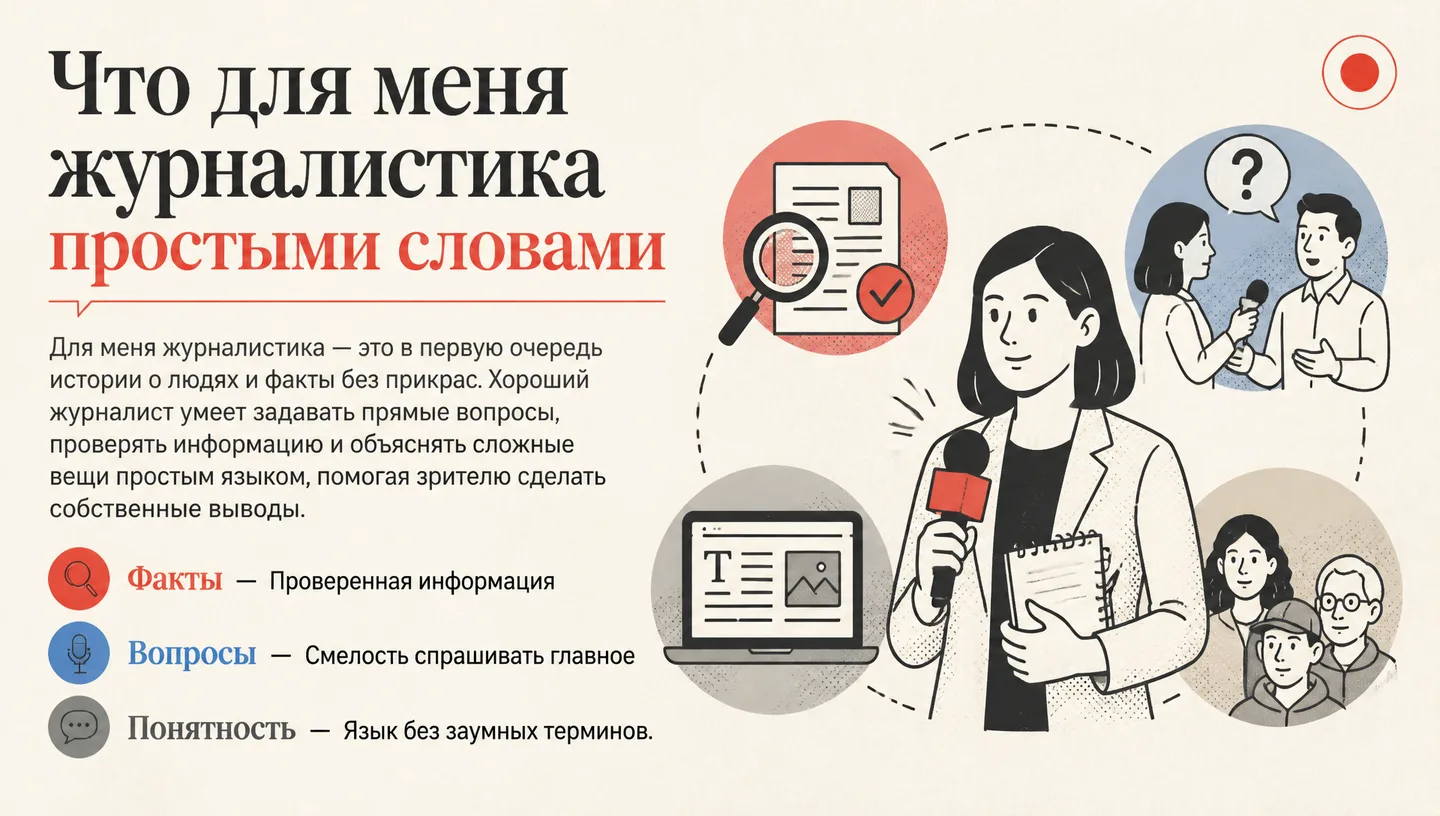 Что для меня журналистика простыми словами