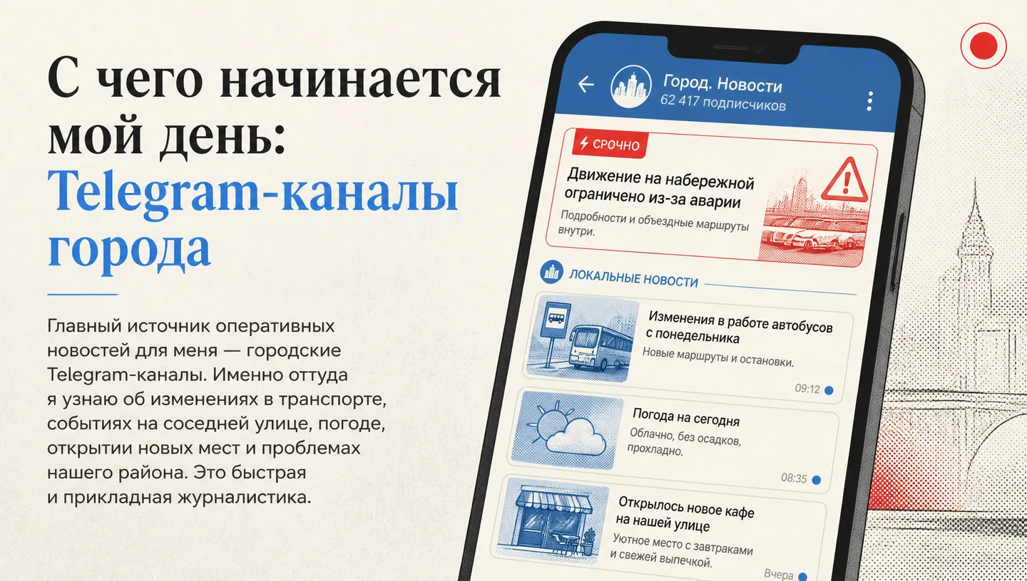 С чего начинается мой день: Telegram-каналы города