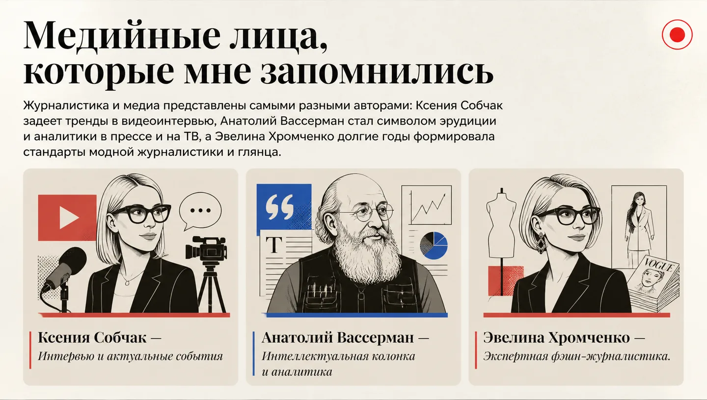Медийные лица, которые мне запомнились