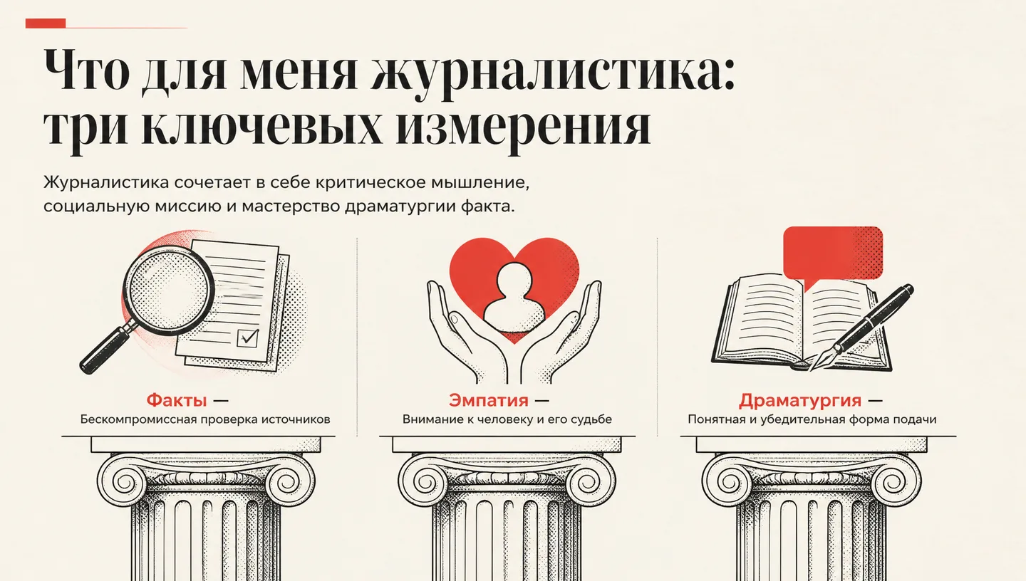 Что для меня журналистика: три ключевых измерения