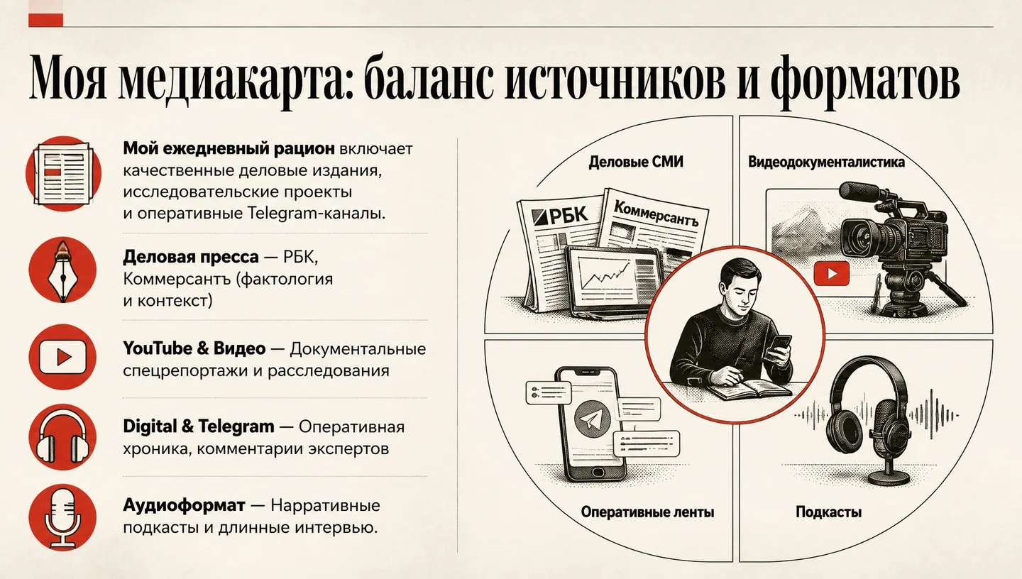 Моя медиакарта: баланс источников и форматов