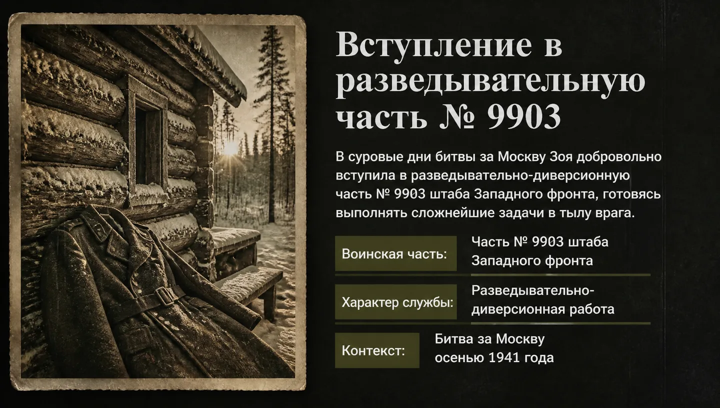 Вступление в разведывательную часть № 9903
