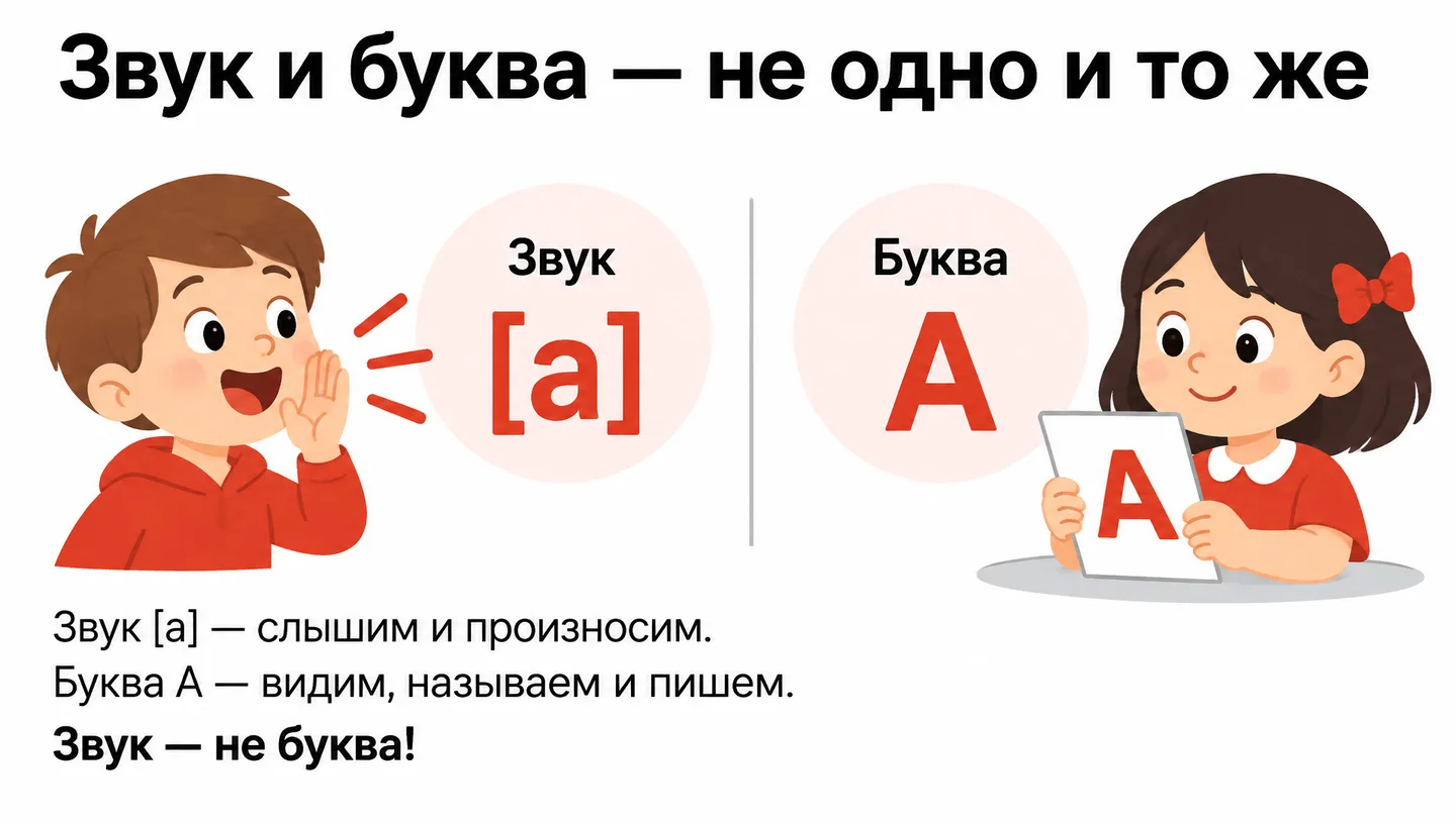 Звук и буква — не одно и то же